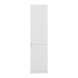 Estantería Home Blanco 45x180.6cm Rectangular con Tres Entrepaños y Dos Puertas - BIBLIOTECAS Y ESTANTERIAS | Bylmo
