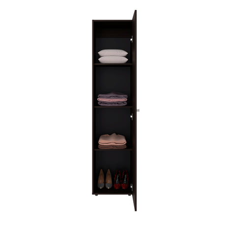 Closet Home Dreams Nogal 40x170cm con Una Puerta y con Espejo - CLOSETS | Bylmo