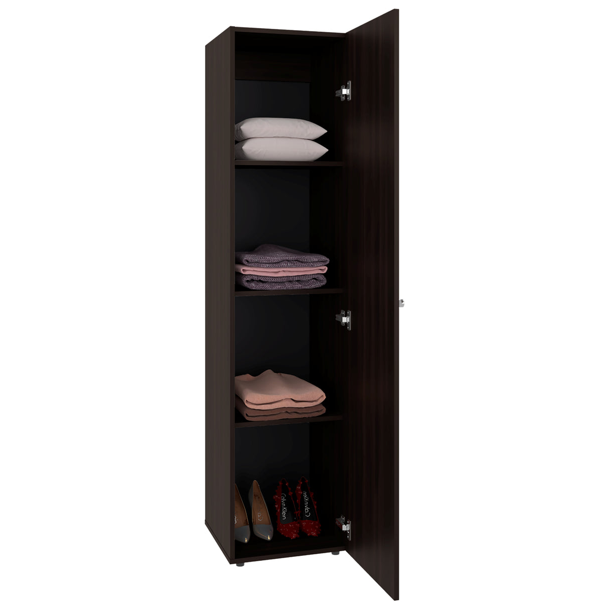 Closet Home Dreams Nogal 40x170cm con Una Puerta y con Espejo - CLOSETS | Bylmo