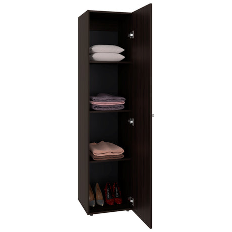 Closet Home Dreams Nogal 40x170cm con Una Puerta y con Espejo - CLOSETS | Bylmo