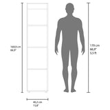 Closet Home Dreams Nogal 40x170cm con Una Puerta y con Espejo - CLOSETS | Bylmo