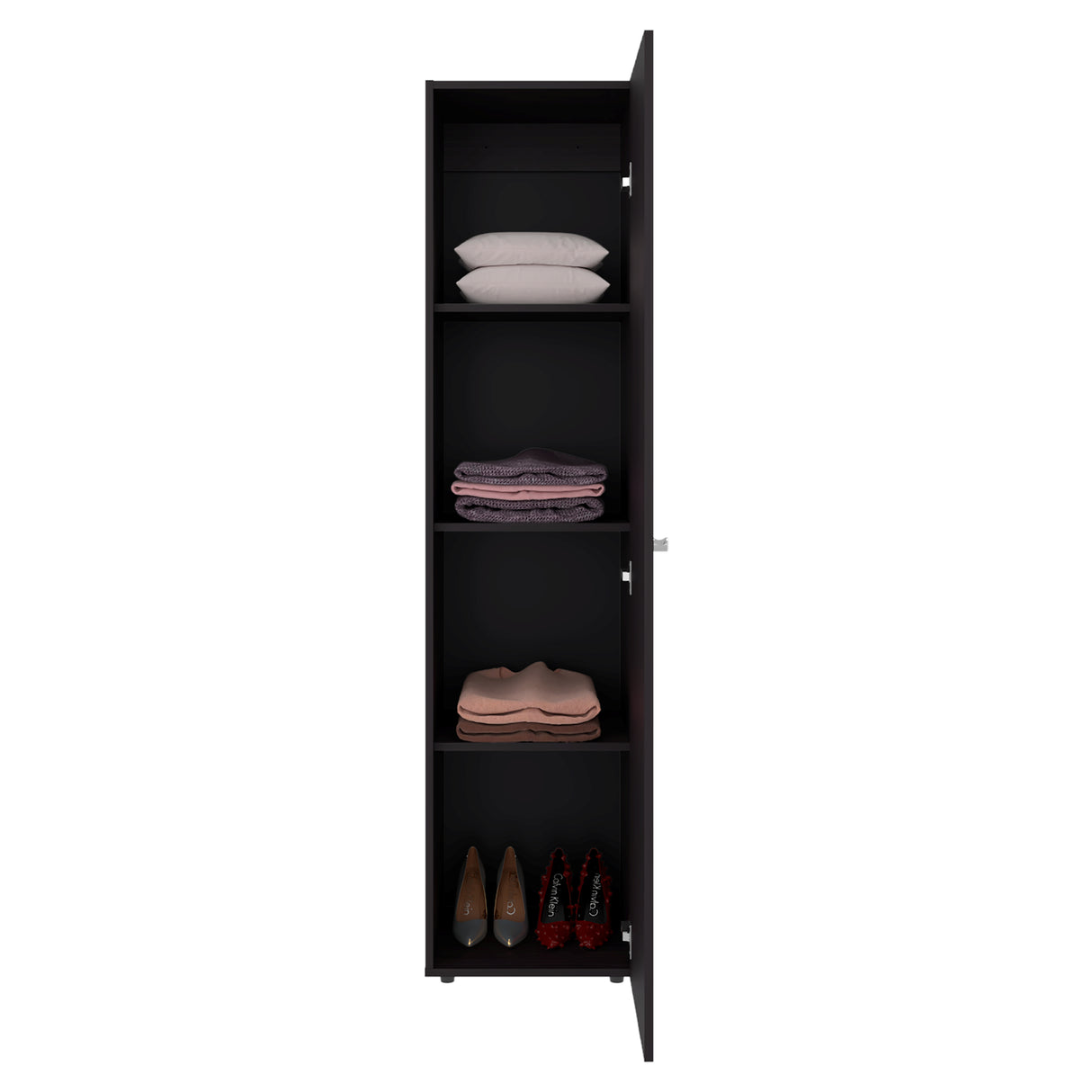 Closet Home Dreams Wengue 40x170cm con Una Puerta y con Espejo - CLOSETS | Bylmo