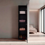 Closet Home Dreams Wengue 40x170cm con Una Puerta y con Espejo - CLOSETS | Bylmo