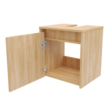 Mueble para Lavamanos Nori Miel 42x44.5cm Flotante Individual sin Lavamanos con Un Cajón y Una Puerta - MUEBLES PARA LAVAMANOS | Bylmo