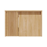 Mueble para Lavamanos Nori Miel 60x41.5cm Flotante Individual sin Lavamanos con Un Cajón y Dos Puertas - MUEBLES PARA LAVAMANOS | Bylmo