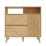 Cajonera Nori Miel 100x98cm de Dos Hileras con Dos Cajones - CAJONERAS Y COMODAS | Bylmo