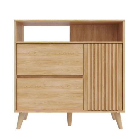 Cajonera Nori Miel 100x98cm de Dos Hileras con Dos Cajones - CAJONERAS Y COMODAS | Bylmo