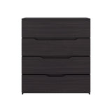 Cajonera Zoe Wengue 80x89.1cm de Cuatro Hileras con Cuatro Cajones - CAJONERAS Y COMODAS | Bylmo