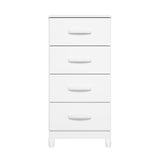 Cómoda Mobi Blanco 50x105cm de Cuatro Hileras con Cuatro Cajones - CAJONERAS Y COMODAS | Bylmo