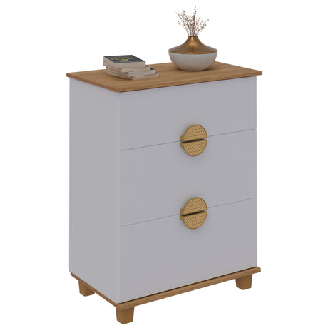 Cómoda Multi Blanco 72x92cm de Cuatro Hileras con Cuatro Cajones - CAJONERAS Y COMODAS | Bylmo