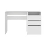 Escritorio Dublin Blanco 120.5x75.1cm con Tres Cajones - ESCRITORIOS | Bylmo