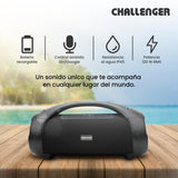 Parlante Portátil Challenger Negro 18.1x23cm Portatil con Conexión Bluetooth - PARLANTES | Bylmo