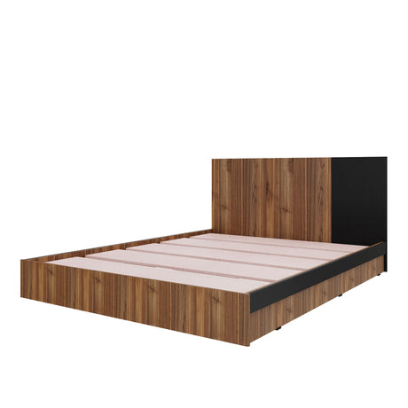 Base Cama Florencia Gales y Wengue 146x81cm para Cama Doble 140 X 200 Cm con Cabecero - CAMAS | Bylmo