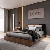 Base Cama Florencia Gales y Wengue 146x81cm para Cama Doble 140 X 200 Cm con Cabecero - CAMAS | Bylmo
