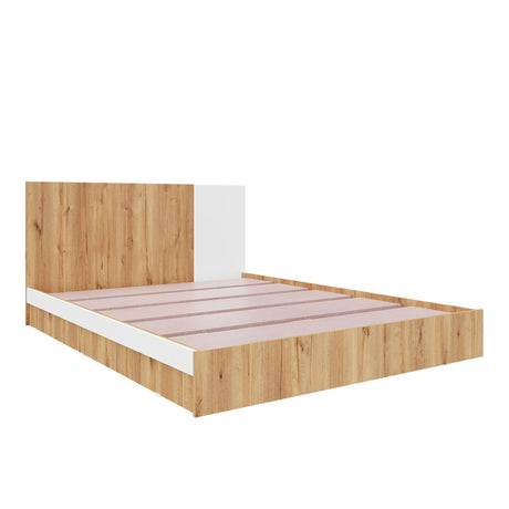 Base Cama Florencia Duna y Blanco 146x81cm para Cama Doble 140 X 200 Cm con Cabecero - CAMAS | Bylmo
