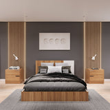 Base Cama Florencia Duna y Blanco 146x81cm para Cama Doble 140 X 200 Cm con Cabecero - CAMAS | Bylmo