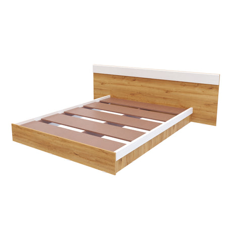 Base Cama Verona Duna y Blanco 212x71cm para Cama Doble 140 X 200 Cm con Cabecero - CAMAS | Bylmo