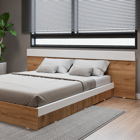 Base Cama Verona Duna y Blanco 212x71cm para Cama Doble 140 X 200 Cm con Cabecero - CAMAS | Bylmo