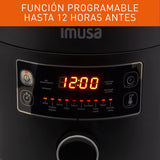 Olla Multifuncional Imusa Multichef Negro 33.6x28.7cm de 3 Litros con Temporizador y Pantalla Digital - OLLAS MULTIFUNCIONALES | Bylmo
