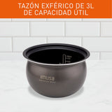 Olla Multifuncional Imusa Multichef Negro 33.6x28.7cm de 3 Litros con Temporizador y Pantalla Digital - OLLAS MULTIFUNCIONALES | Bylmo