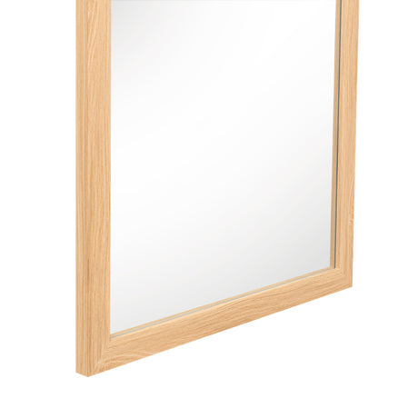 Espejo de Pared Marruecos Roble 45x130cm Rectangular con Marco En Poliestireno - ESPEJOS DE PARED | Bylmo