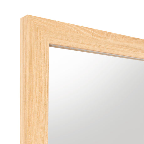 Espejo de Pared Marruecos Roble 45x130cm Rectangular con Marco En Poliestireno - ESPEJOS DE PARED | Bylmo