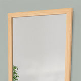 Espejo de Pared Marruecos Roble 45x130cm Rectangular con Marco En Poliestireno - ESPEJOS DE PARED | Bylmo