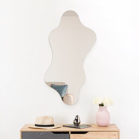 Espejo de Pared Dominic 50x100cm Asimetrico Flotado sin Marco - ESPEJOS DE PARED | Bylmo