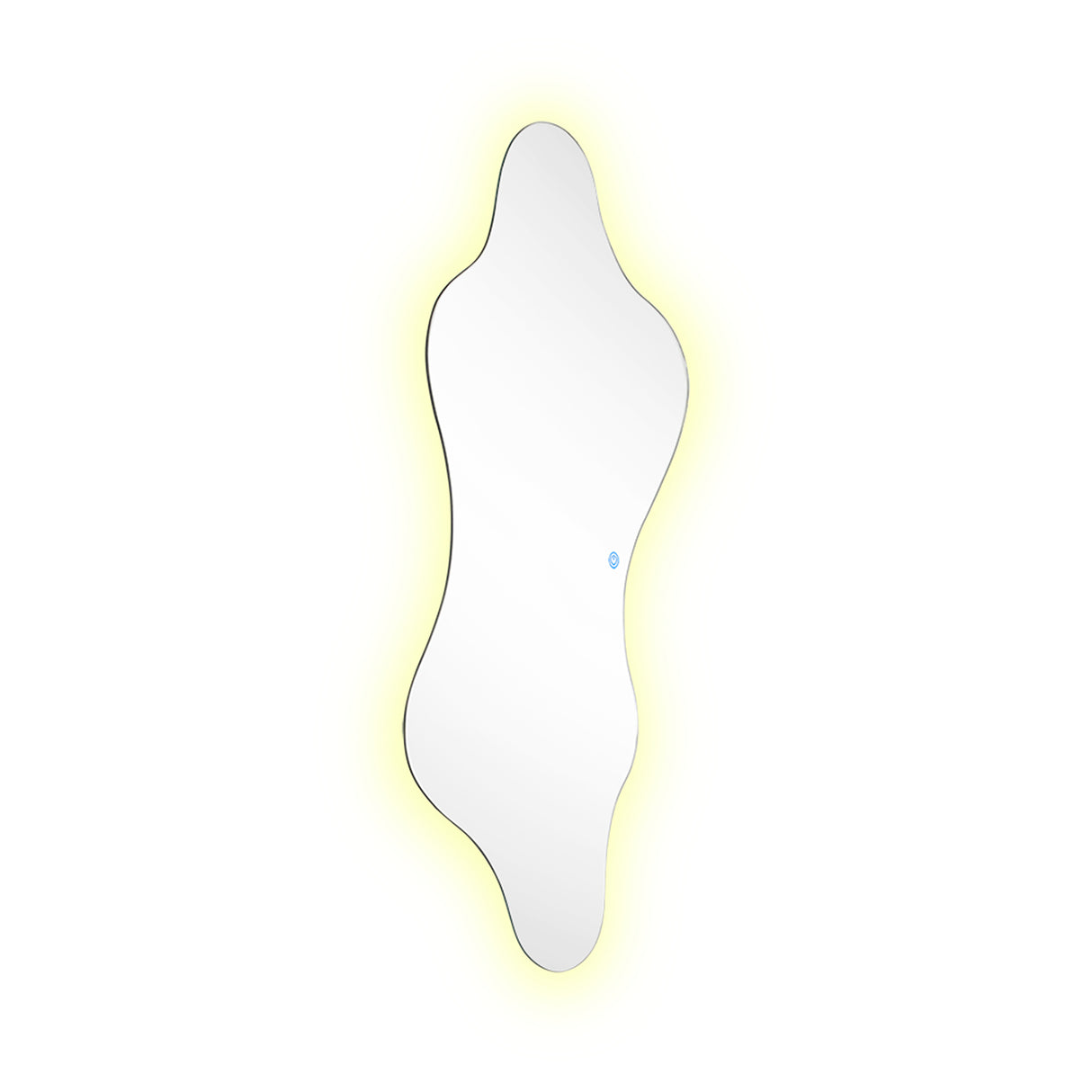 Espejo de Pared Dominic 50x100cm Asimetrico Flotado sin Marco con Luz Led Touch - ESPEJOS DE PARED | Bylmo