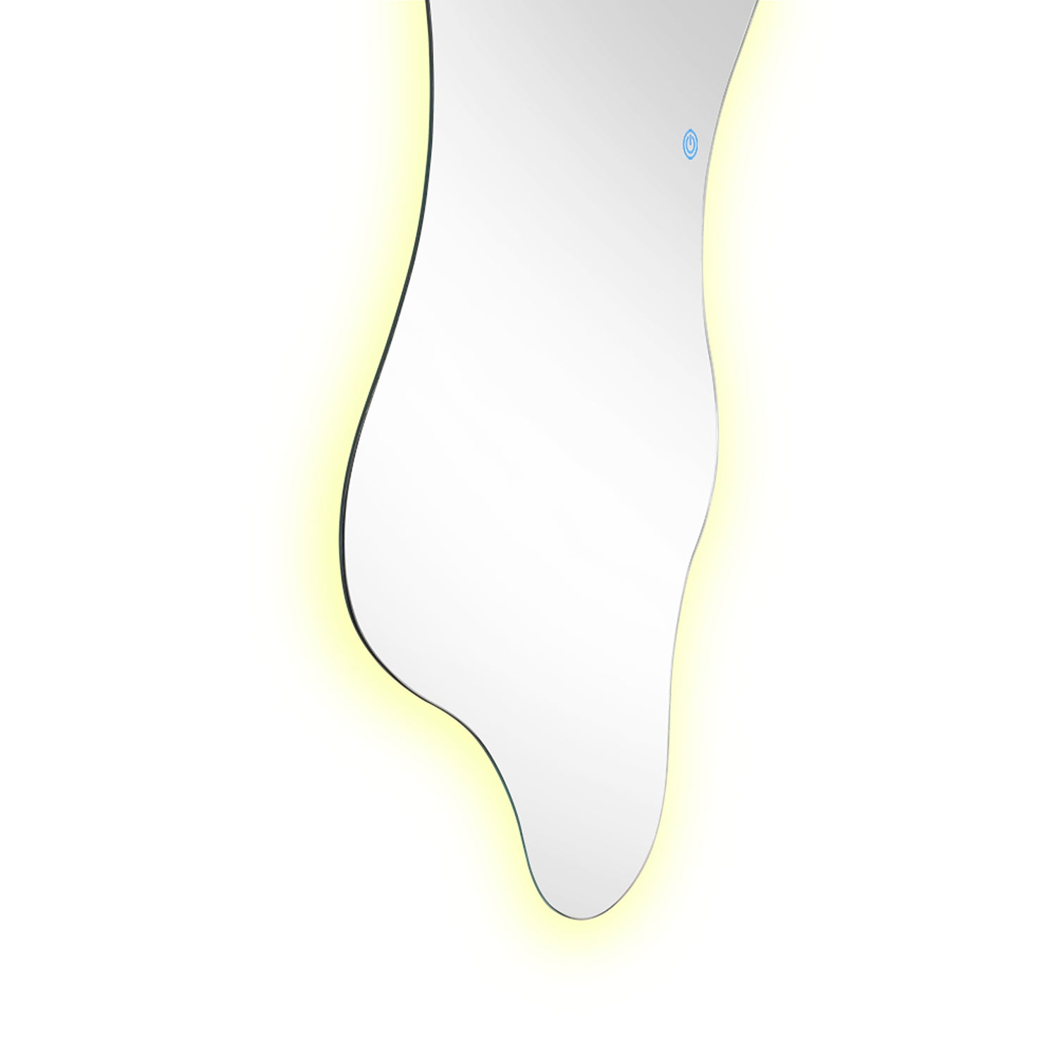 Espejo de Pared Dominic 50x100cm Asimetrico Flotado sin Marco con Luz Led Touch - ESPEJOS DE PARED | Bylmo