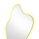 Espejo de Pared Dominic 50x100cm Asimetrico Flotado sin Marco con Luz Led Touch - ESPEJOS DE PARED | Bylmo