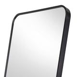 Espejo de Piso Riga Negro 45x170cm Rectangular con Marco Metálico - ESPEJOS DE PARED | Bylmo