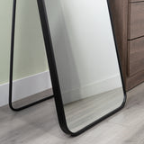 Espejo de Piso Riga Negro 45x170cm Rectangular con Marco Metálico - ESPEJOS DE PARED | Bylmo