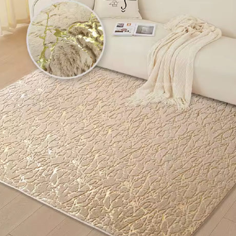 Tapete de Sala Gold Beige 90x150cm Rectangular Muy Suave Pet Friendly - TAPETES Y ALFOMBRAS | Bylmo