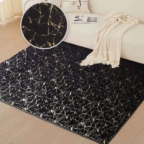 Tapete de Sala Gold Negro 90x150cm Rectangular Muy Suave Pet Friendly - TAPETES Y ALFOMBRAS | Bylmo