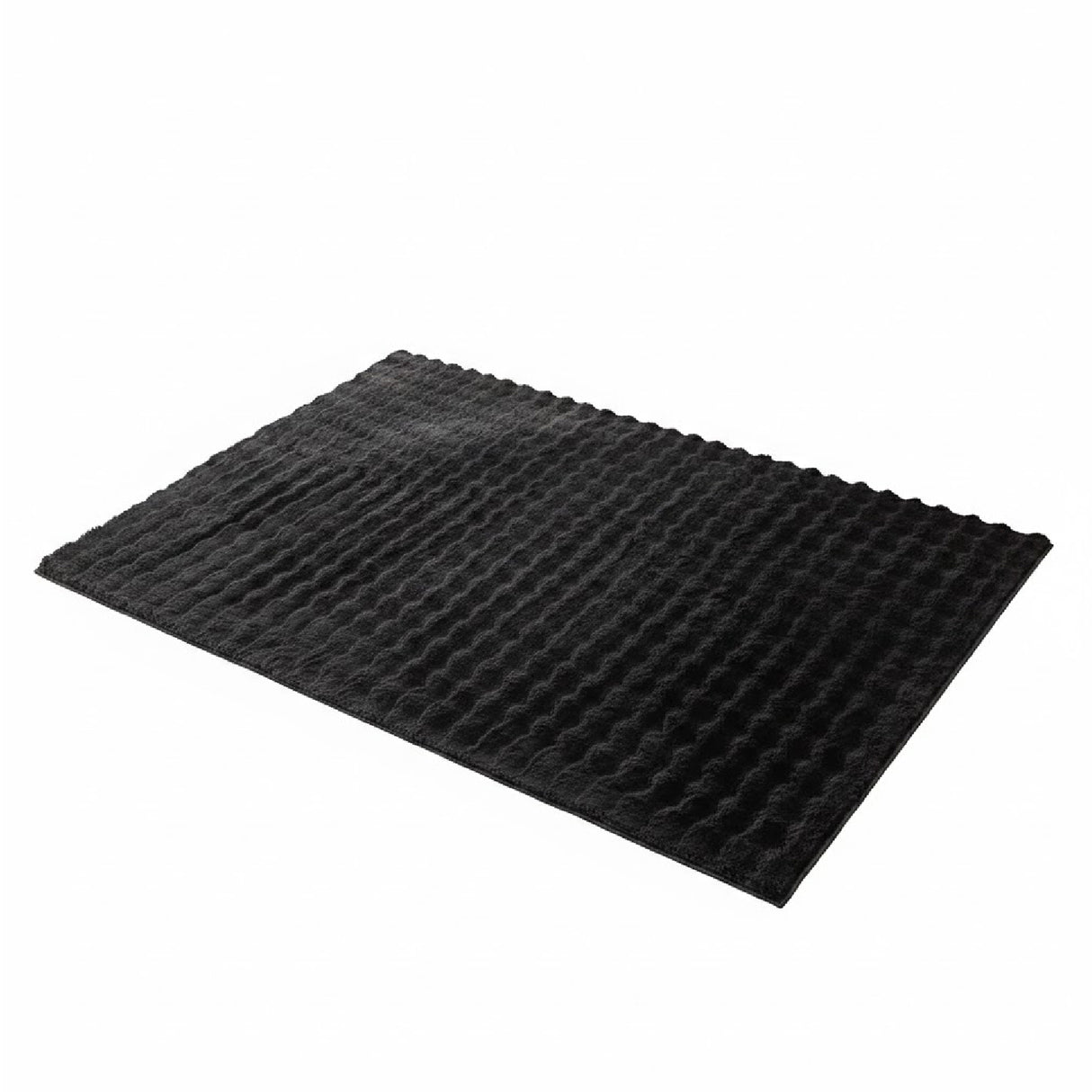 Tapete de Sala Terciopelo Negro 90x150cm Rectangular Muy Suave Pet Friendly - TAPETES Y ALFOMBRAS | Bylmo