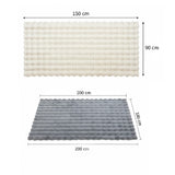 Tapete de Sala Terciopelo Negro 150x200cm Rectangular Muy Suave Pet Friendly - TAPETES Y ALFOMBRAS | Bylmo