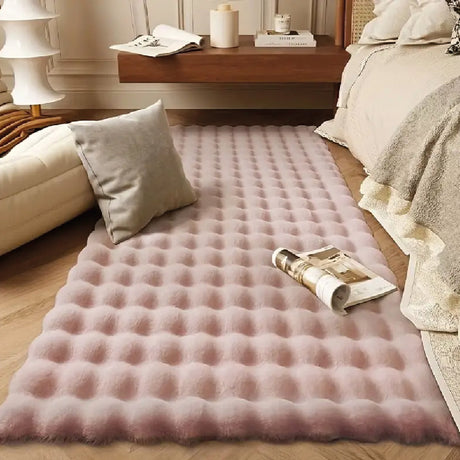 Tapete de Sala Terciopelo Lila 150x200cm Rectangular Muy Suave Pet Friendly - TAPETES Y ALFOMBRAS | Bylmo