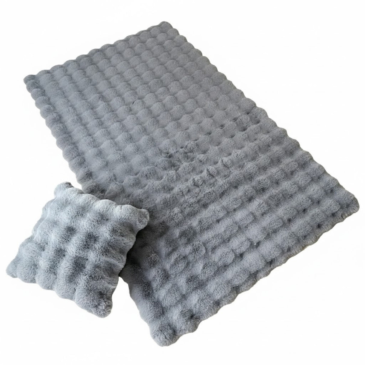 Tapete de Sala Terciopelo Gris Claro 90x150cm Rectangular Muy Suave Pet Friendly - TAPETES Y ALFOMBRAS | Bylmo