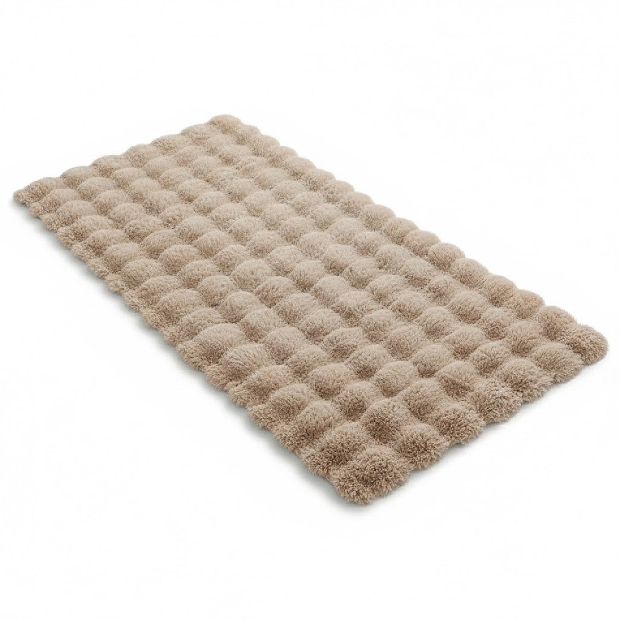 Tapete de Sala Terciopelo Beige 90x150cm Rectangular Muy Suave Pet Friendly - TAPETES Y ALFOMBRAS | Bylmo