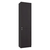 Estantería Home M5 Wengue 45x180.6cm Rectangular con Tres Entrepaños y Dos Puertas - BIBLIOTECAS Y ESTANTERIAS | Bylmo