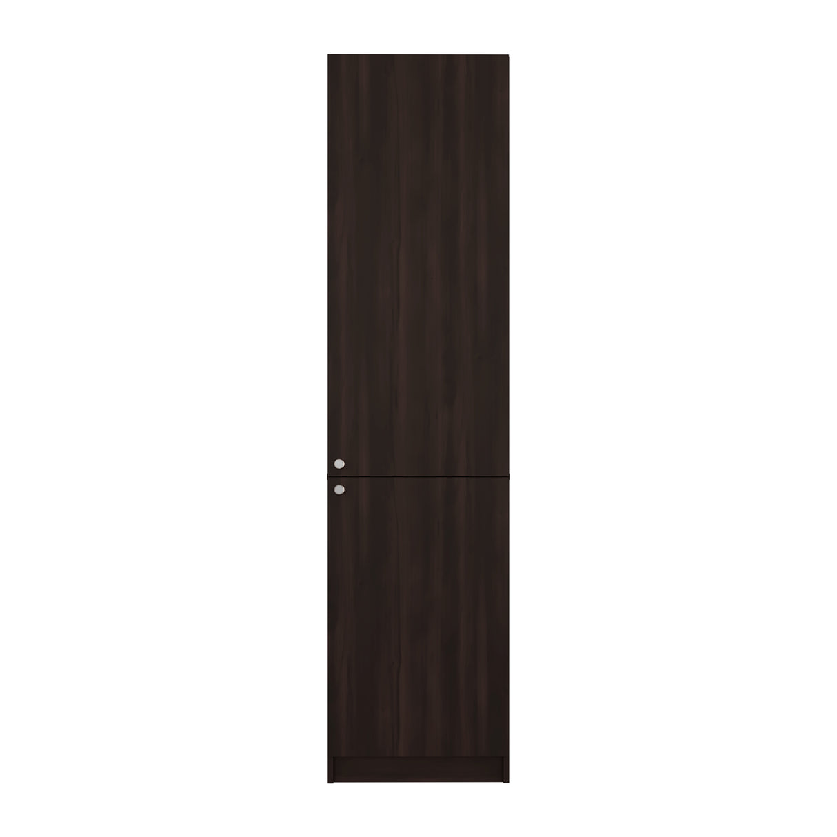 Estantería Home M5 Nogal y Negro 45x180.6cm Rectangular con Tres Entrepaños y Dos Puertas - BIBLIOTECAS Y ESTANTERIAS | Bylmo