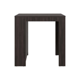 Isla de Cocina Portree Nogal 92x91.3cm Con Tres Compartimientos y Dos Entrepaños - BARRAS Y MUEBLES AUXILIARES | Bylmo