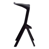 Silla Bar Pizza Negro 45x82cm sin Espaldar y Asisento Rectangular - SILLAS Y BUTACOS | Bylmo