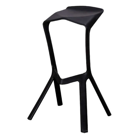 Silla Bar Pizza Negro 45x82cm sin Espaldar y Asisento Rectangular - SILLAS Y BUTACOS | Bylmo