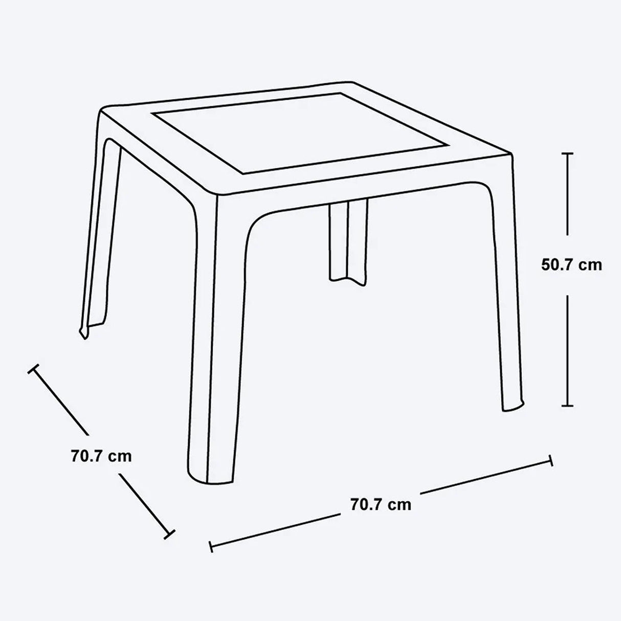 Combo Mesa Infantil Rimax Rosado Fuerte 70.7x50.7cm Cuadrado con Dos Sillas - MESAS AUXILIARES | Bylmo