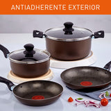 Combo Olla a Presión Imusa SecuryPlus Gris y Negro de Siete Litros con Batería de Cocina - OLLAS Y SARTENES | Bylmo