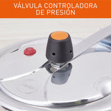 Combo Olla a Presión Imusa SecuryPlus Gris y Negro de Siete Litros con Batería de Cocina - OLLAS Y SARTENES | Bylmo