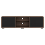 Rack de TV Classic Avellana y Wengue 180x52.5cm para TV Hasta 70" Pulgadas con Cuatro Compartimientos - MUEBLES DE TV | Bylmo