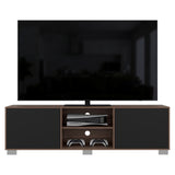 Rack de TV Classic Avellana y Wengue 180x52.5cm para TV Hasta 70" Pulgadas con Cuatro Compartimientos - MUEBLES DE TV | Bylmo